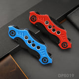 Dual Blade Bat Folding Knife with Belt Clip