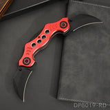 Dual Blade Bat Folding Knife with Belt Clip