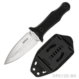 Dual Edge Fixed Blade  Survival Camping Knife G10 Handle with Waist Clip Kydex Sheath