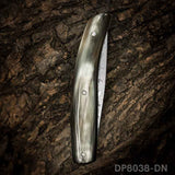 EDC Folding Hunter Damascus Steel Pocket Knife Back Lock Straight Blade with Sheath