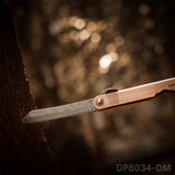 EDC Damascus Steel Lockless Gentleman's Pocket Knife for Outdoor Adventurers & Collectors