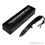 EDC Folding Pocket Uility Knife Spring Assisted Blade with Black Tie Rope - Dispatch Outdoor Life