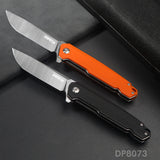 EDC Folding Knife with D2 Stainless Steel Blade, G10 Handle and Pocket Clip