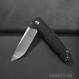 EDC Folding Knife with D2 Stainless Steel Blade, G10 Handle and Pocket Clip