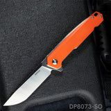 EDC Folding Knife with D2 Stainless Steel Blade, G10 Handle and Pocket Clip