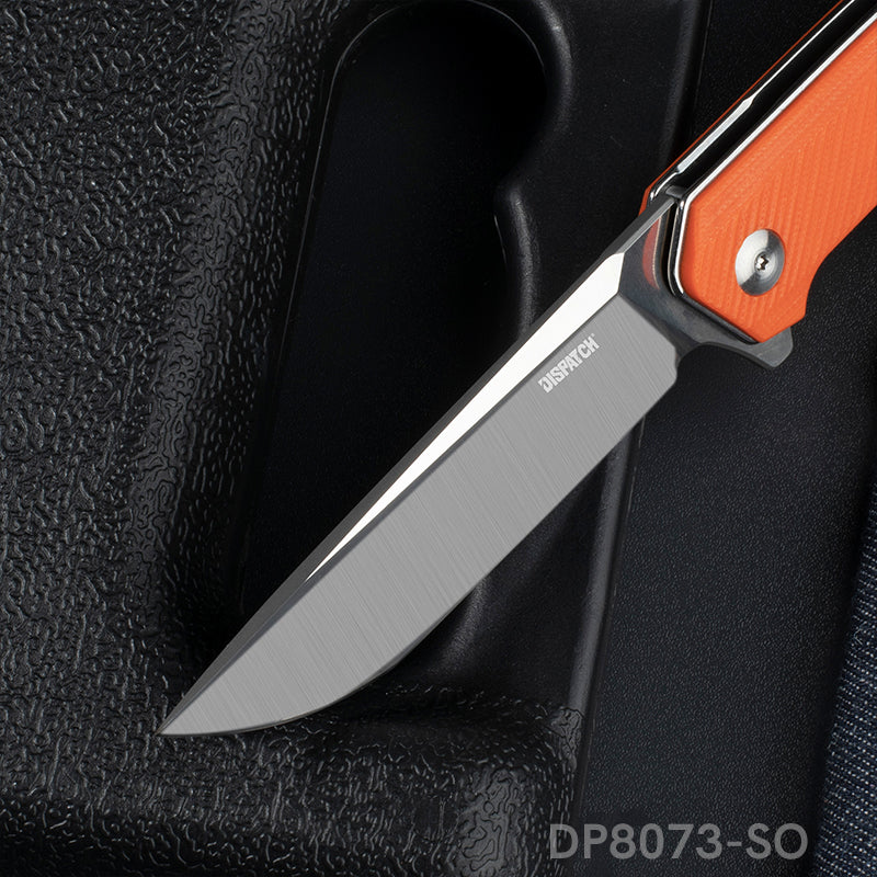 EDC Folding Knife with D2 Stainless Steel Blade, G10 Handle and Pocket Clip