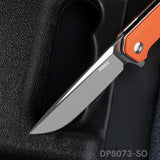 EDC Folding Knife with D2 Stainless Steel Blade, G10 Handle and Pocket Clip