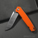 EDC Folding Knife with D2 Stainless Steel Blade, G10 Handle and Pocket Clip
