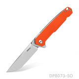 EDC Folding Knife with D2 Stainless Steel Blade, G10 Handle and Pocket Clip