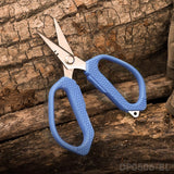 Fishing Braid Line Scissors with Titanium Coating and Dual Nonslip Serrated Edge