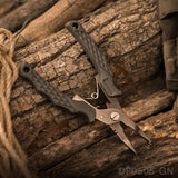Fishing Pliers with Titanium Plated Surface for Waterproof and Safety Lock