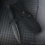 Fixed Blade Knife with 4.7in Dual Edge Blade and PP Handle for Outdoor Activities