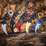 Fixed Blade Claw Knife CSGO with Sheath and Cord For Outdoor Adventures