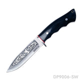 Fixed Blade Camping Knife with Full-Tang Blackwood Handle, Nylon Sheath for Outdoor - Dispatch Outdoor Life