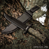 13.5'' Survival Jungle Fixed Blade Knife with Kydex Sheath for Camping, Hunting, Hiking and Adventure Dispatch Outdoor Life 