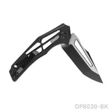 Folding Knife with Lightweight Open G10 Handle and Single Side CNC 8Cr Blade