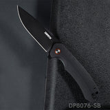 Folding Pocket Knife with D2 Steel, G10 Handle & Ball Bearing Flipper