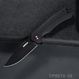 Folding Pocket Knife with D2 Steel, G10 Handle & Ball Bearing Flipper