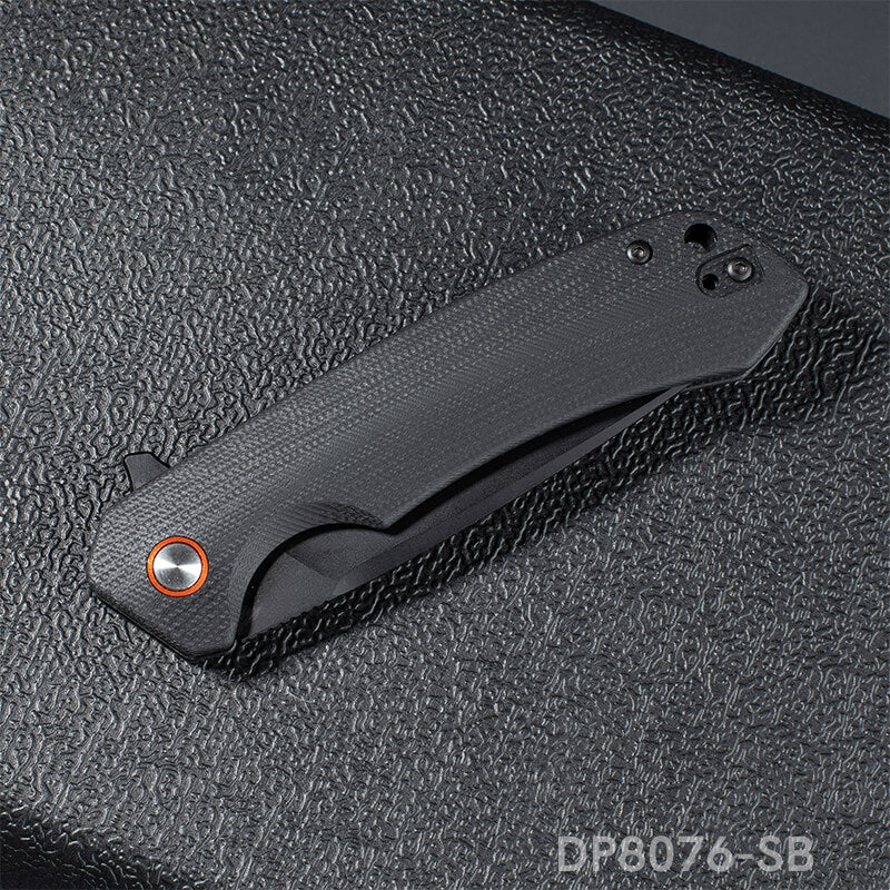 Folding Pocket Knife with D2 Steel, G10 Handle & Ball Bearing Flipper