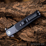 7Cr Folding Pocket Knife Rainbow Titanium Coating Blade G10 Handle