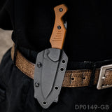 7.5“ Full Tang Fixed Blade Knife with Bottle Opener and Kydex Sheath