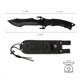 10.2" Full Tang Serrated Survival Bowie Knife with Hand Guard