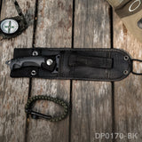 10.2" Full Tang Serrated Survival Bowie Knife with Hand Guard