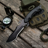 10.2" Full Tang Serrated Survival Bowie Knife with Hand Guard