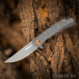 DISPATCH Pocket Folding Knife, 8cr13 Stainless Steel, Micarta Handle,Outdoors Multi-use Camping Knife