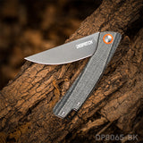 DISPATCH Pocket Folding Knife, 8cr13 Stainless Steel, Micarta Handle,Outdoors Multi-use Camping Knife