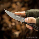 DISPATCH Pocket Folding Knife, 8cr13 Stainless Steel, Micarta Handle,Outdoors Multi-use Camping Knife