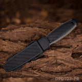 Heavy Duty Fixed Blade Hunting Knife Rubberized ABS Handle with K Sheath