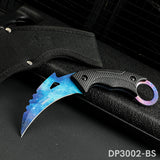 Karambit Knife Fixed Blade with 3D Print