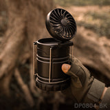 LED Portable Camping Light with Mini Fan