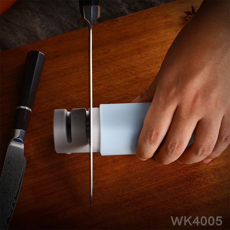 Lightweight Portable Knife Sharpeners with Covers, 2-Stage