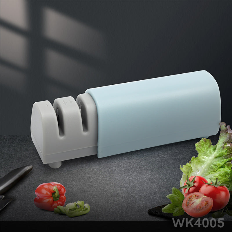 Lightweight Portable Knife Sharpeners with Covers, 2-Stage