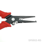 Long Nose Carbon Steel Red Fishing Pliers with Nonslip Handle