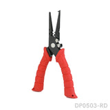 Long Nose Carbon Steel Red Fishing Pliers with Nonslip Handle