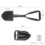 Multi-functional Folding Survival Shovel with Wood Saw Edge and Carry Case