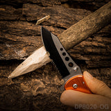 4.5" Closed Folding Pocket Knife Alumina Handle with Rope Cutter and Glass Breaker