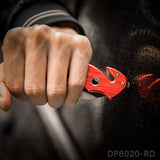 4.5" Closed Folding Pocket Knife Alumina Handle with Rope Cutter and Glass Breaker