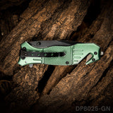 Multipurpose Folding Pocket Camping Knife with Rope Cutter & Glass Breaker