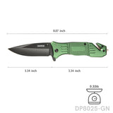 Multipurpose Folding Pocket Camping Knife with Rope Cutter & Glass Breaker