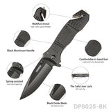 Multipurpose Folding Pocket Camping Knife with Rope Cutter & Glass Breaker