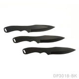 3-Piece 8" Fixed Blade Knife Set for Beginners