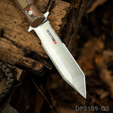 RBLACK Tough Serrated Fixed Blade Knife with Waist Clip Kydex Sheath
