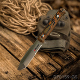 RBLACK Tough Serrated Fixed Blade Knife with Waist Clip Kydex Sheath