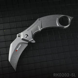 RBLACK Wharncliffe Blade Pocket Knife With Clip RK0202-SL