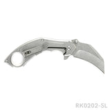 RBLACK Wharncliffe Blade Pocket Knife With Clip RK0202-SL