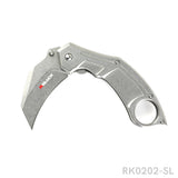 RBLACK Wharncliffe Blade Pocket Knife With Clip RK0202-SL